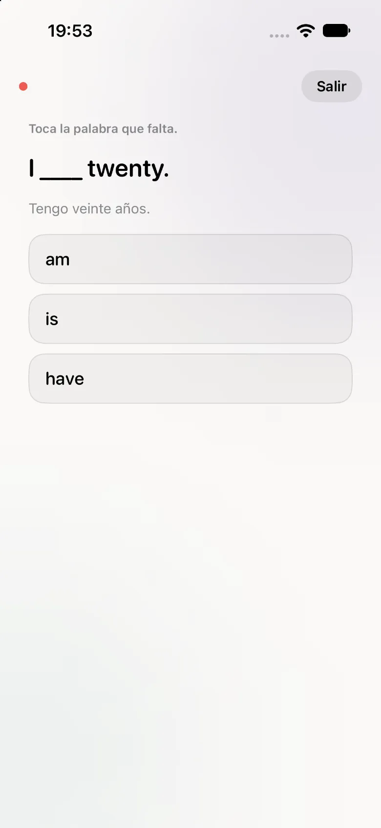 App de iPhone: el ejercicio que Daniel muestra a Sofía